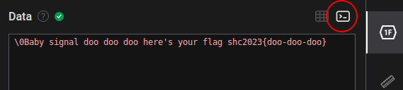 The flag: shc2023{doo-doo-doo}